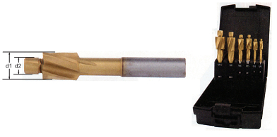 镀钛通孔圆柱沉头孔平锪钻