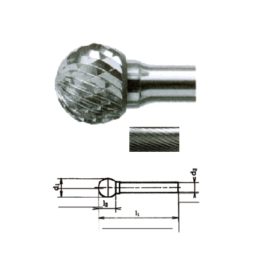 硬质合金钢球头旋转锉