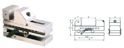 正弦机用台虎钳