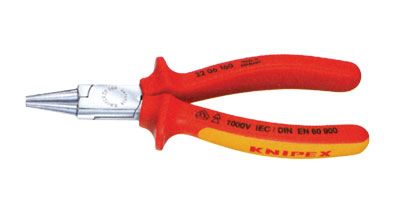 电工绝缘短圆嘴钳