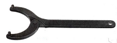 可调竖孔钩扳手