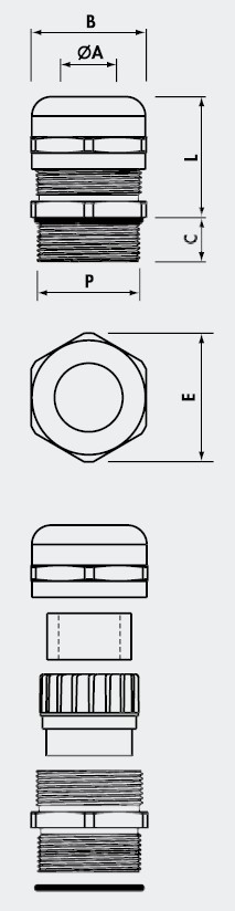电缆接头
KABELVERSCHRAUBUNGEN