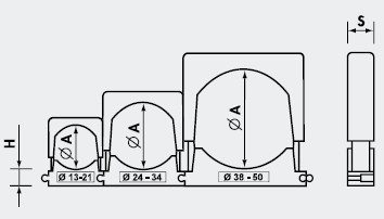 固定夹
Halteschellen