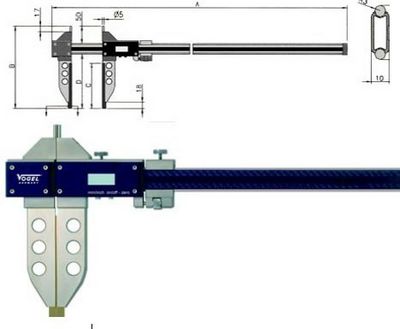 数显式大型外爪游标卡尺